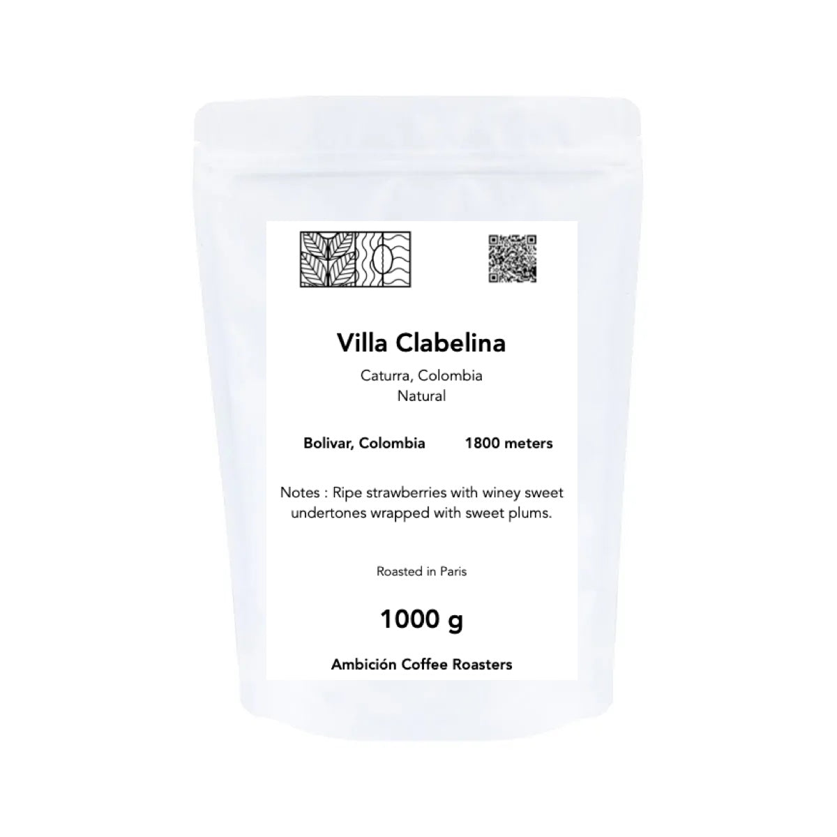 Villa Clabelina - Cafe en grain Colombie 1kg