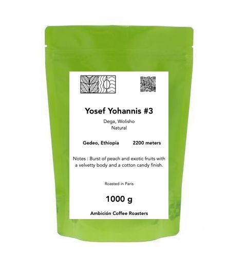 Yosef Yohannis #3 - Cafe en grain Ethiopie 1kg